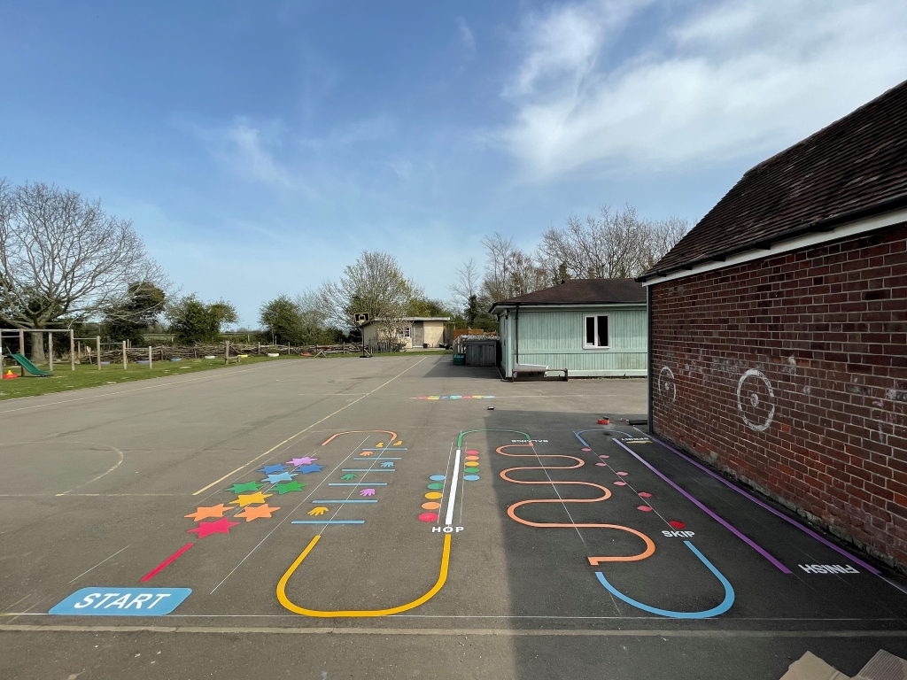 Playground Markings - Obstacle Course 